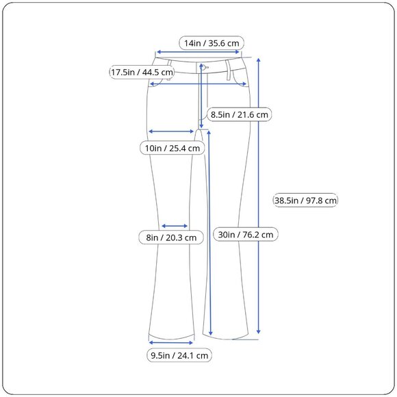 Inc Women’s Stretch Petite Black Flared Pants W/ Floral Embroidery Size 6P - New - Picture 8 of 8